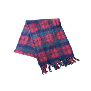 Women's Unbranded Plaid Scarf One Size Red Blue